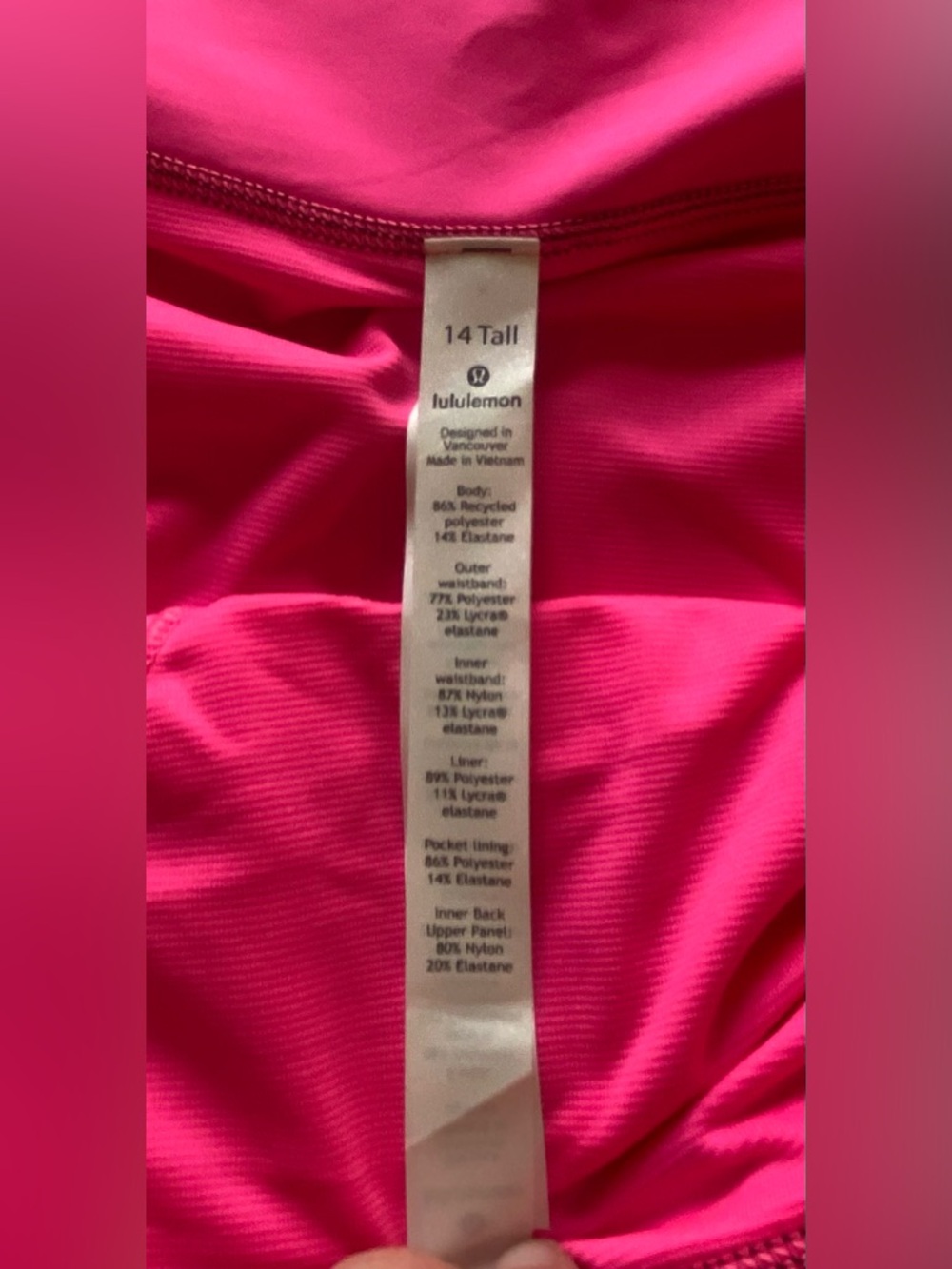NWT Lululemon Speed Up Shorts Size 14 Mid-Rise 4” Inseam IRFM/PIHL - Picture 10 of 11